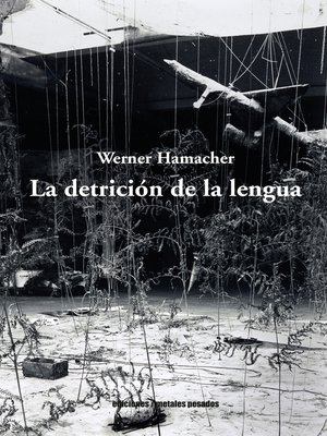 cover image of La detrición de la lengua